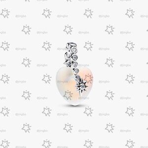 Pandora Shooting Star & Heart Dangle Charm